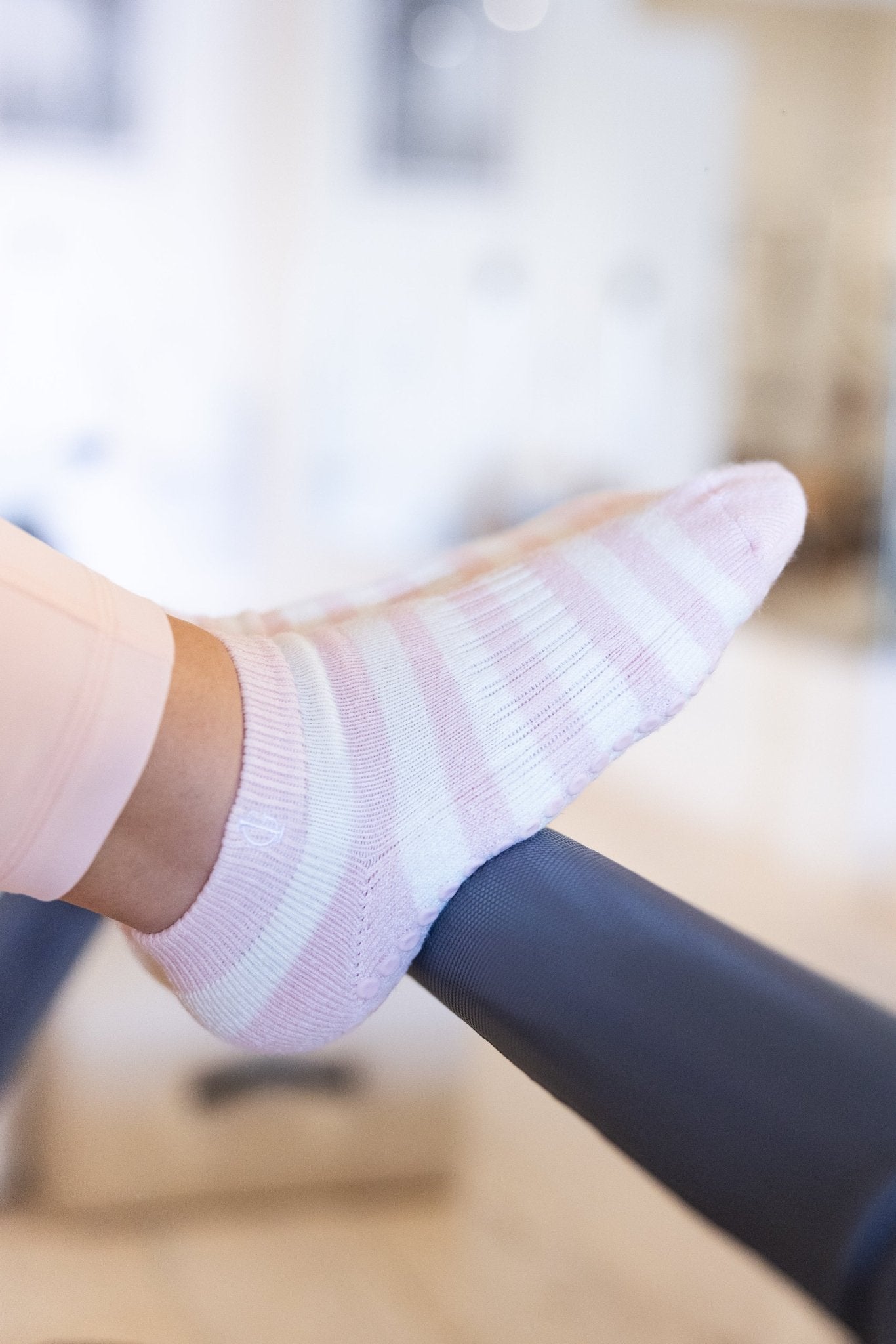Blushing Grace Pilates grip socks | Merino wool blend socks | Non - slip yoga socks - Inner Grace