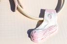 Sweet Steps Pilates Socks - Inner Grace Sweet Steps | Pink Wool and Cotton Blend | Pilates Grip Socks | Non slip yoga socks